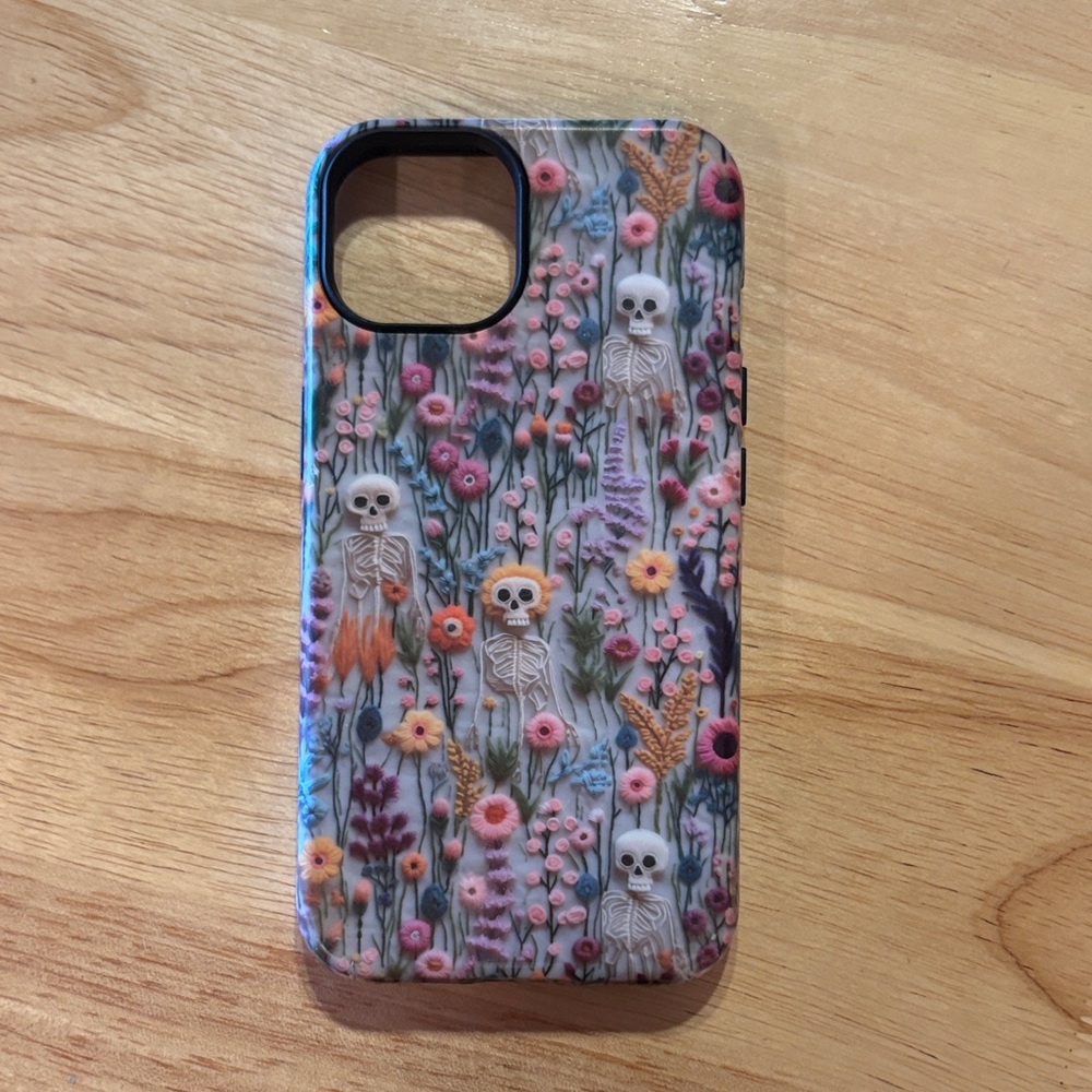 Floral Skeleton iPhone 13 Case